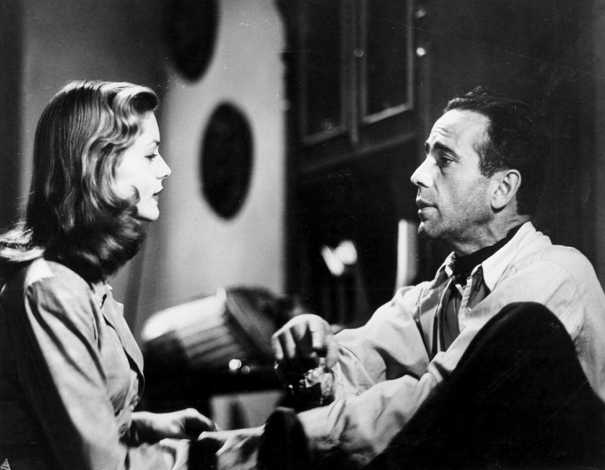 "The Big Sleep," with Lauren Bacall and Humphrey Bogart.