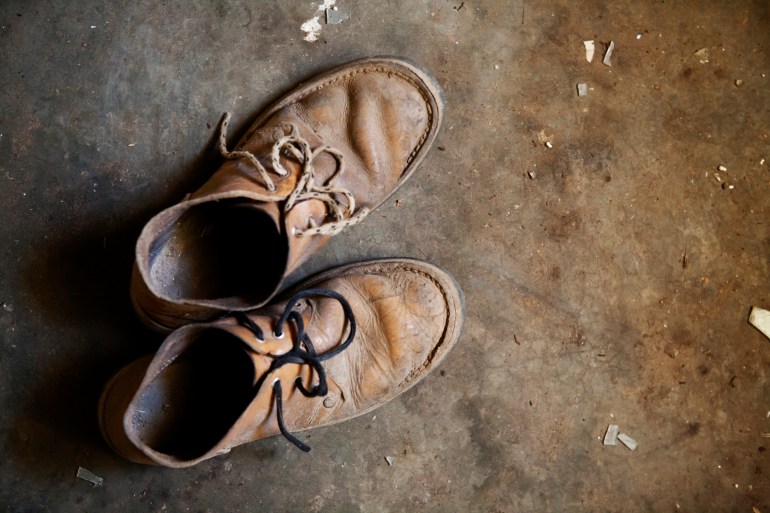 Vellies are more commonly made from suede but polished leather is also legit 