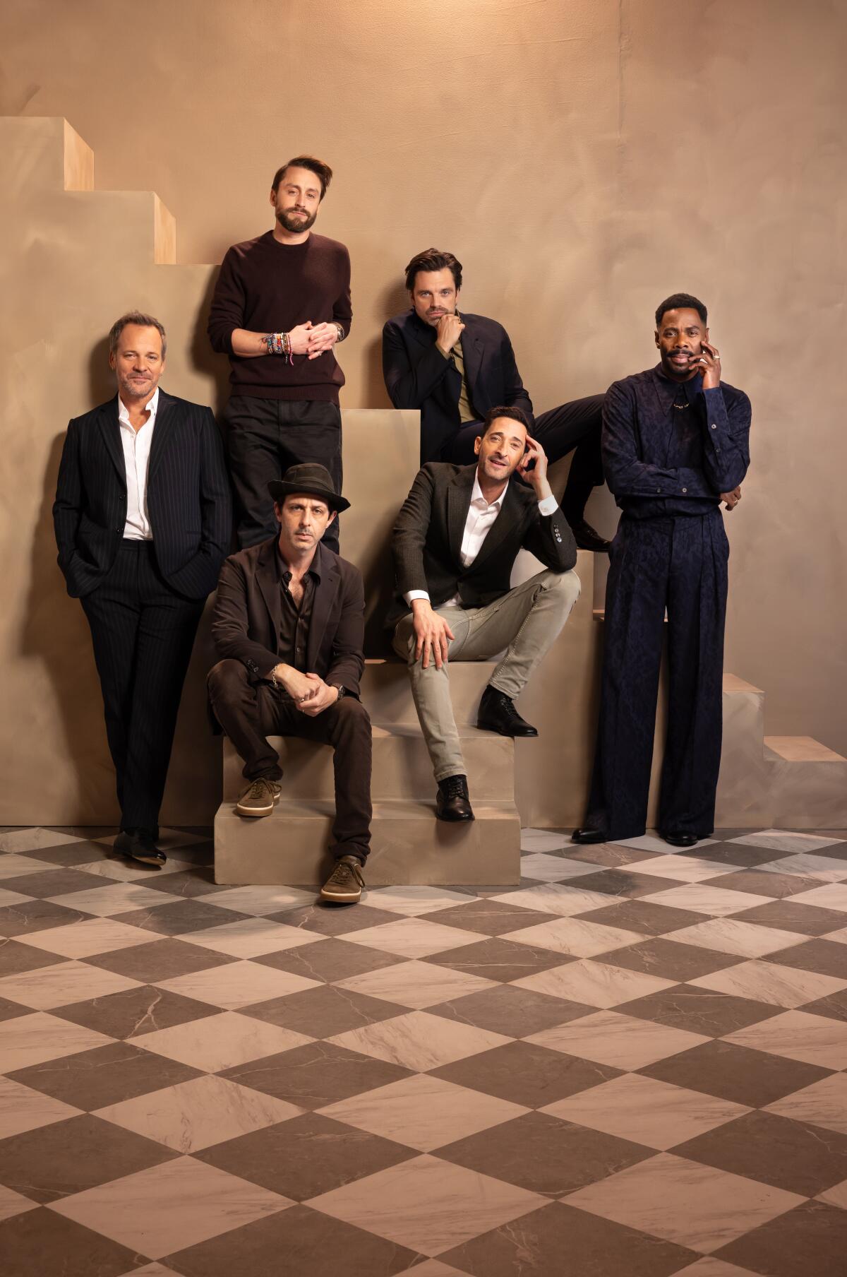 Peter Sarsgaard, Kieran Culkin, Sebastian Stan, Colman Domingo, Adrien Brody, and Jeremy Strong.