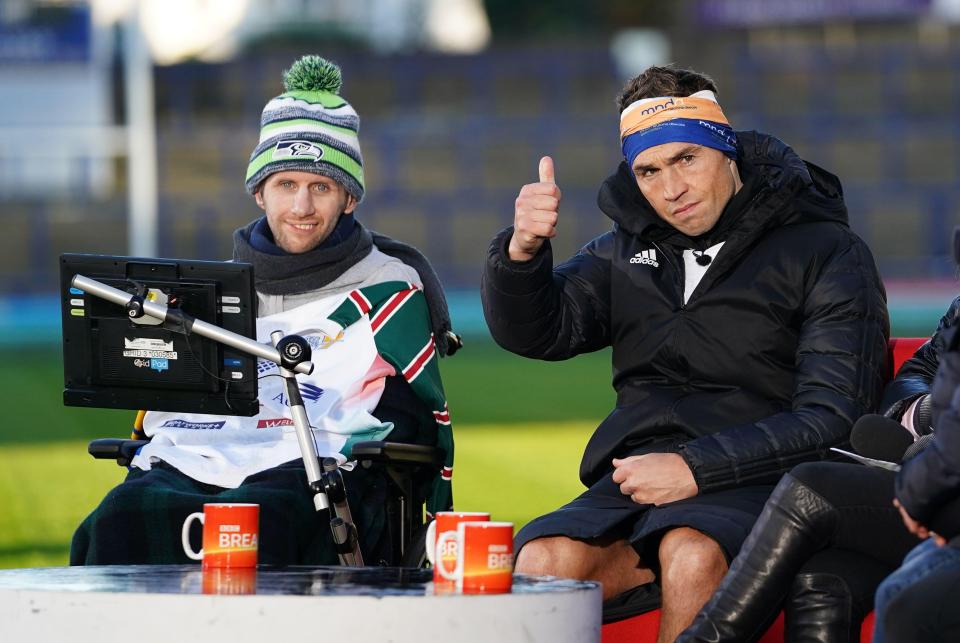 Kevin Sinfield begins his fifth physical challenge for motor neurone disease charities in the name of friend and former team-mate Rob Burrow