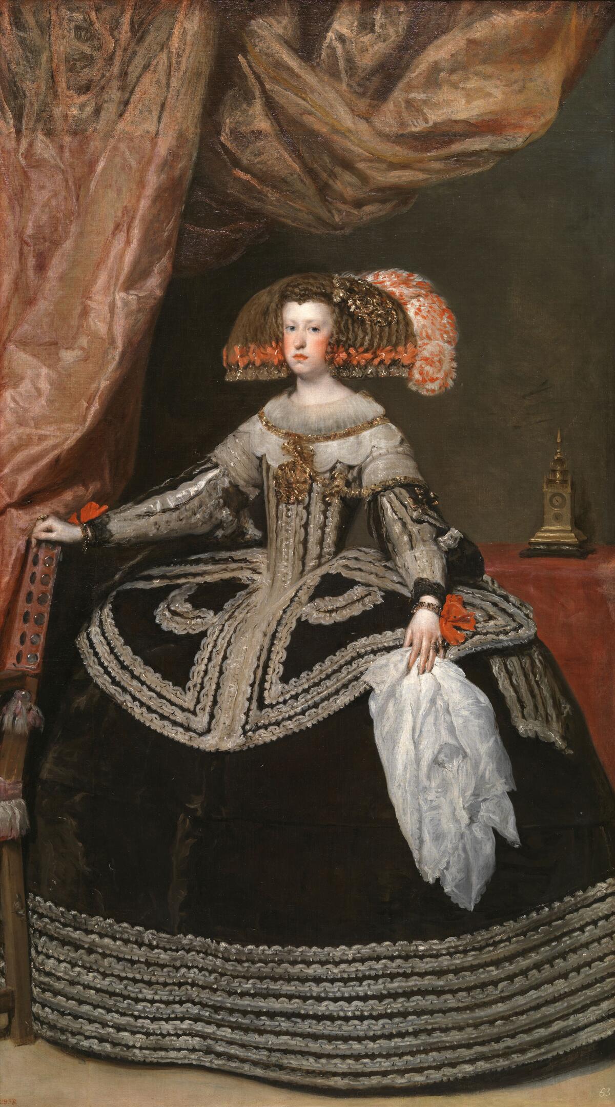 Diego Rodriguez de Silva y Velazquez (Spanish, 1599-1660) Queen Mariana of Austria, 1652-1653.