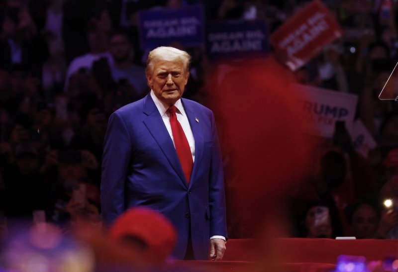 President-elect Donald Trump announced Monday that he will head to Paris this weekend to attend the reopening ceremony of the Notre Dame Cathedral. File Photo by John Angelillo/UPI