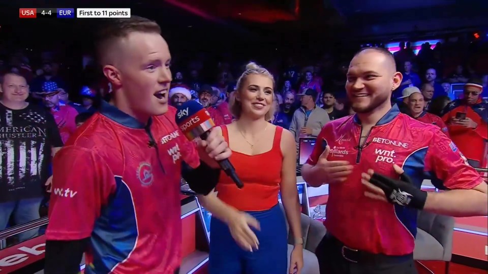 Team USA went on an X-rated rant during the Mosconi Cup