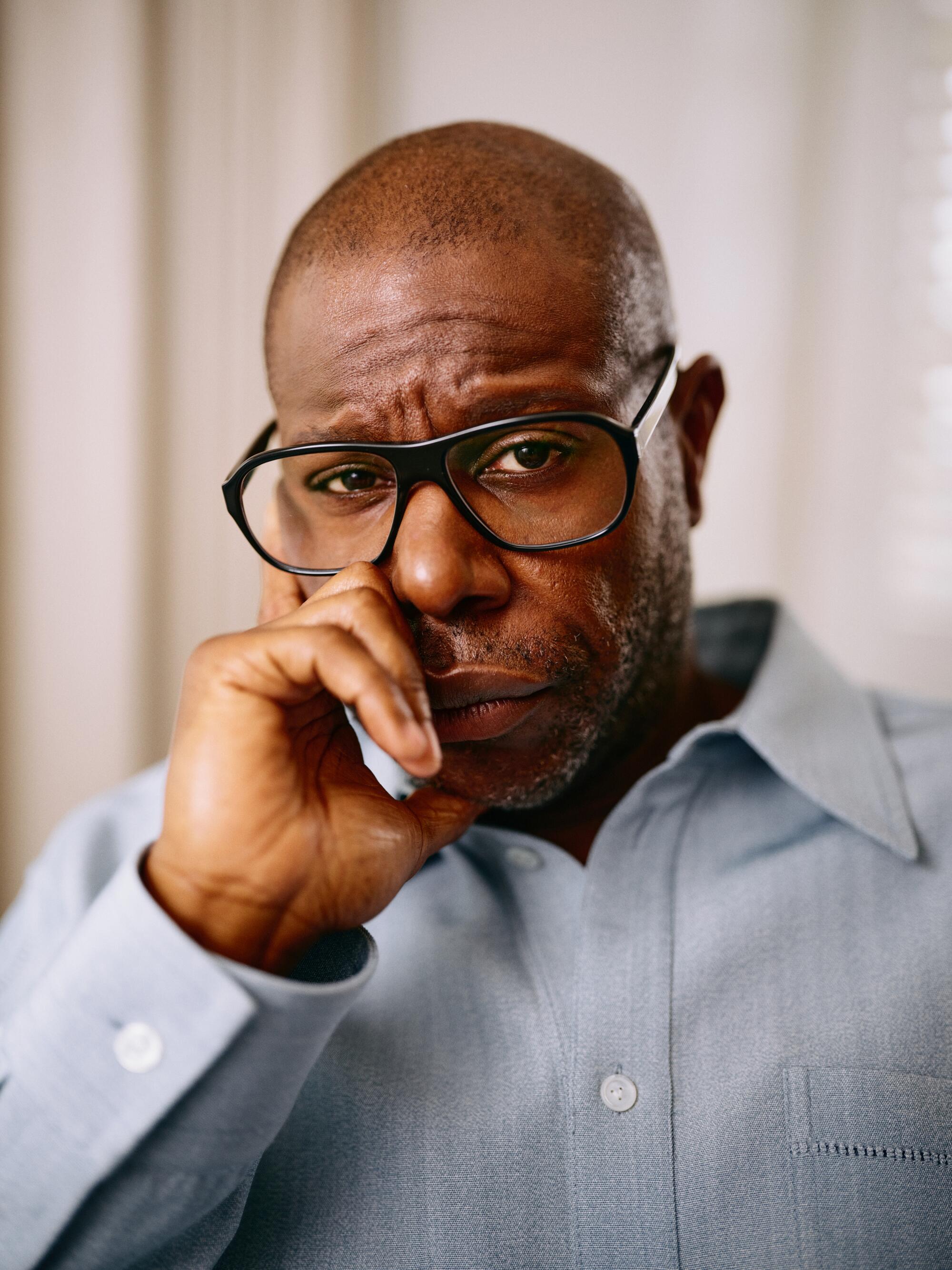 Portrait of Steve McQueen, director of the movie "Blitz."