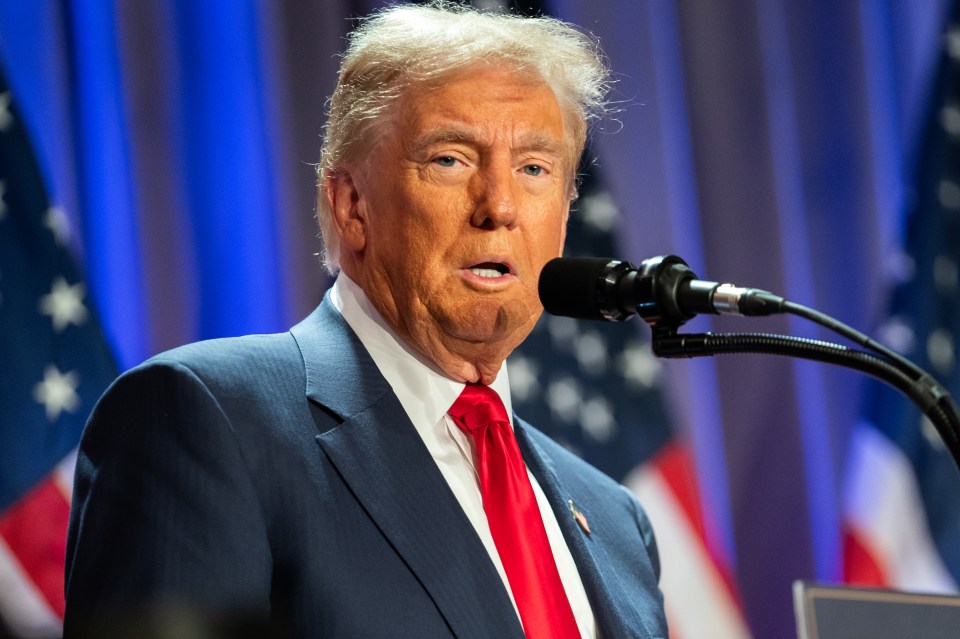 Trump speaks at a House Republicans Conference meeting at the Hyatt Regency