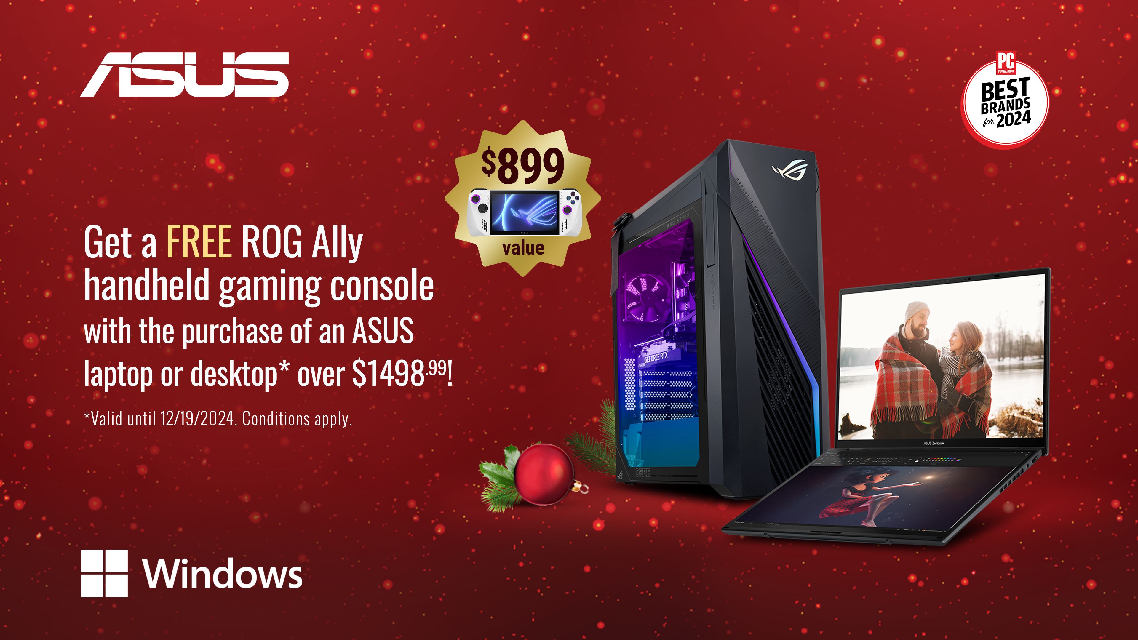 Get a Free ROG Ally With Your ASUS Laptops or Desktops Over CA$1,499 This Holiday Season in Canada!