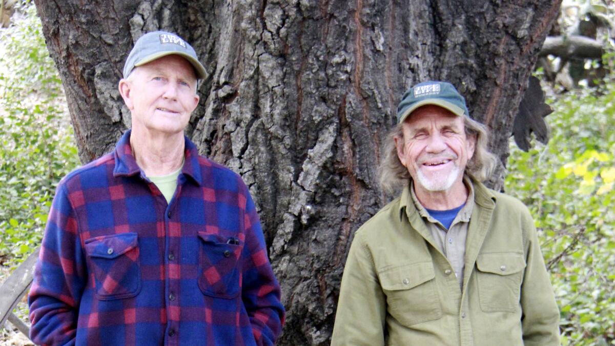 Jeff Bohn, left, and Mike Evans, owners of Tree of Life Native Plant Nursery