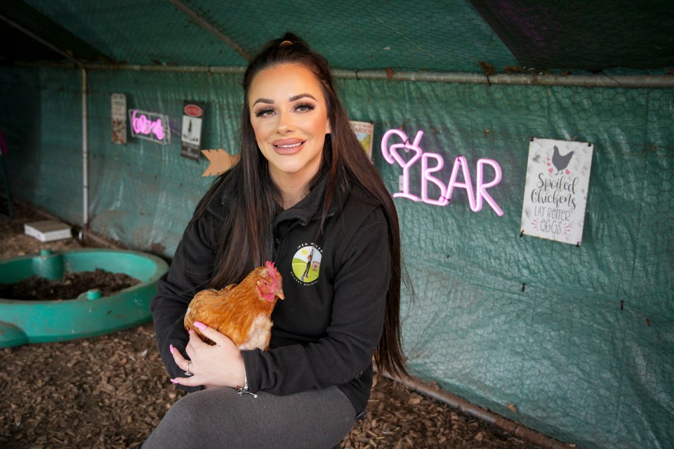 Katriona charges £3 a night for poultry to stay in the 'hennels' in her garden