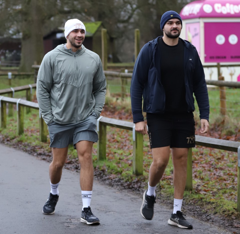 Tommy was joined by his boxer brother Roman in Cheshire