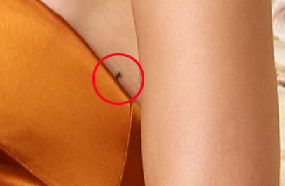 Zendaya's tiny tattoo can be seen peeking out of her dress at the Golden Globes