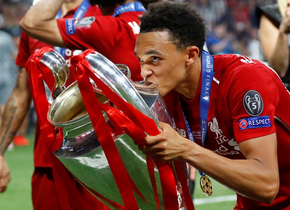 Trent Alexander-Arnold played a huge role in Liverpool lifting the 2019 Champions League trophy