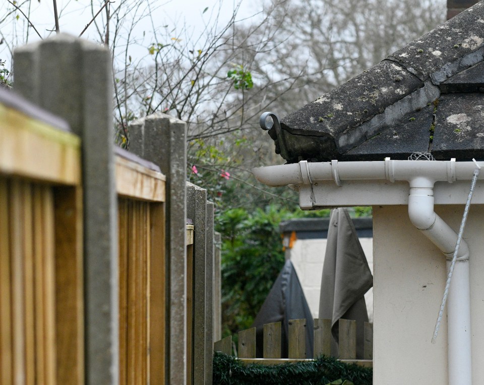 The gap between Alison’s property and the fence