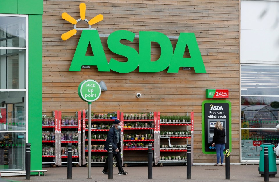 Exterior view of an Asda supermarket in Milton Keynes.