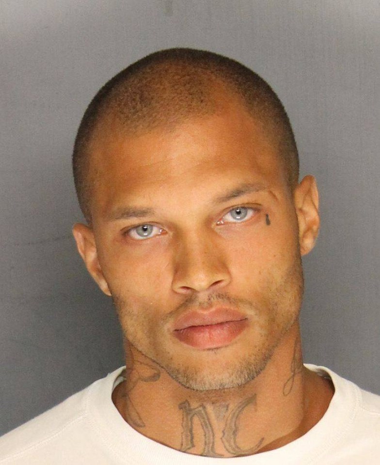 Mugshot of Jeremy Meeks.