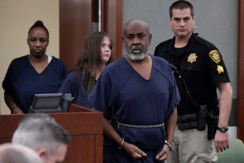 Duane "Keefe D" Davis at his arraignment for murder charges in the death of Tupac Shakur.