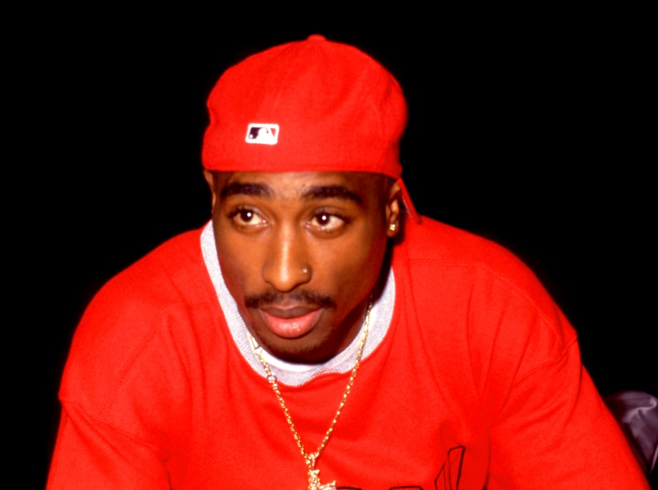 Portrait of Tupac Shakur at the 1994 Source Awards.