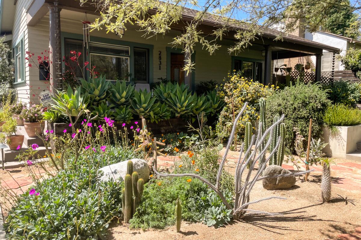 Chris Maddox and Thomas Renaud's Altadena home before it burned