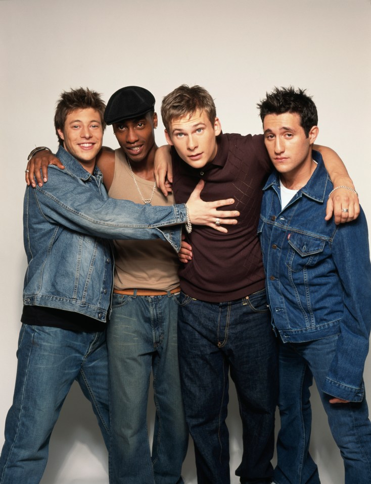 Photo of the British boy band Blue.