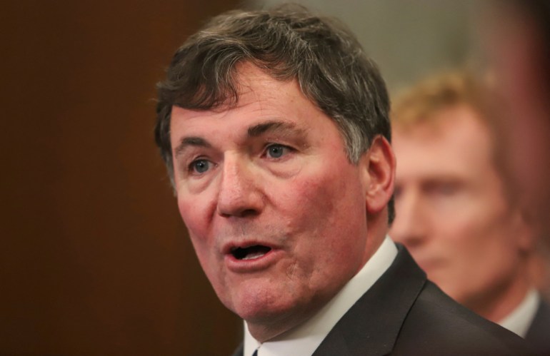 FILE PHOTO: Canada's Public Safety and Finance Minister Dominic LeBlanc speaks at a press conference about the government's border plan on Parliament Hill in Ottawa, Ontario, Canada, December 17, 2024. REUTERS/Patrick Doyle/File Photo