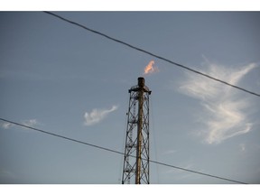 A gas flare. Photographer: Mark Felix/Bloomberg