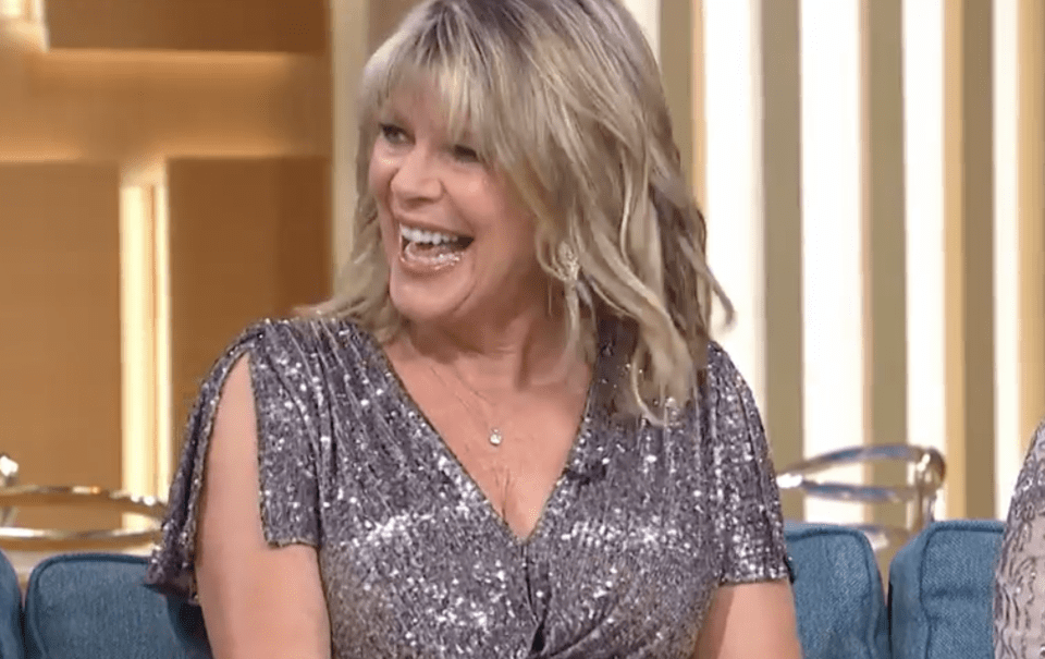 Ruth Langsford on the This Morning sofa.