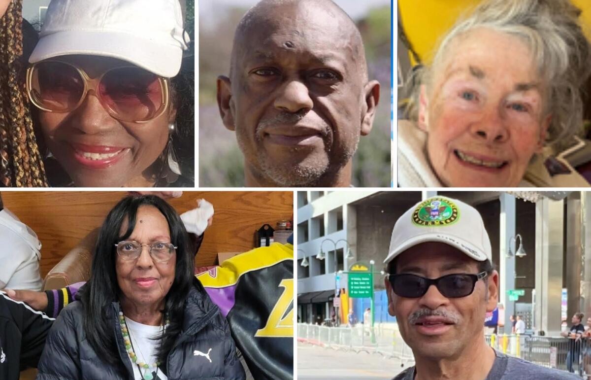 From l to r, top to bottom: Dalyce Curry, Anthony Mitchell Sr., Annette Rossilli, Erliene Louise Kelley and Victor Shaw.