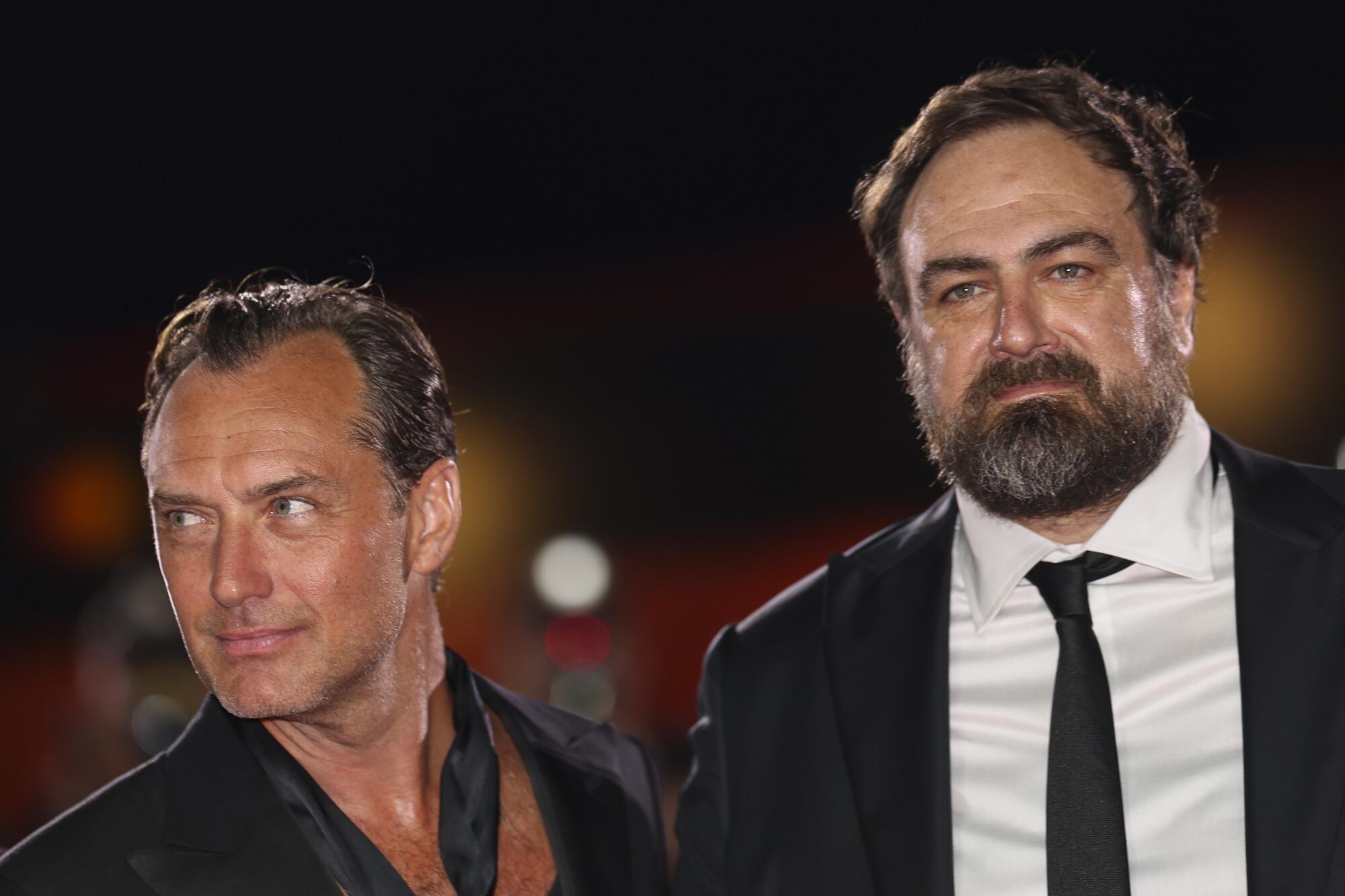 Jude Law, left, and director Justin Kurzel.