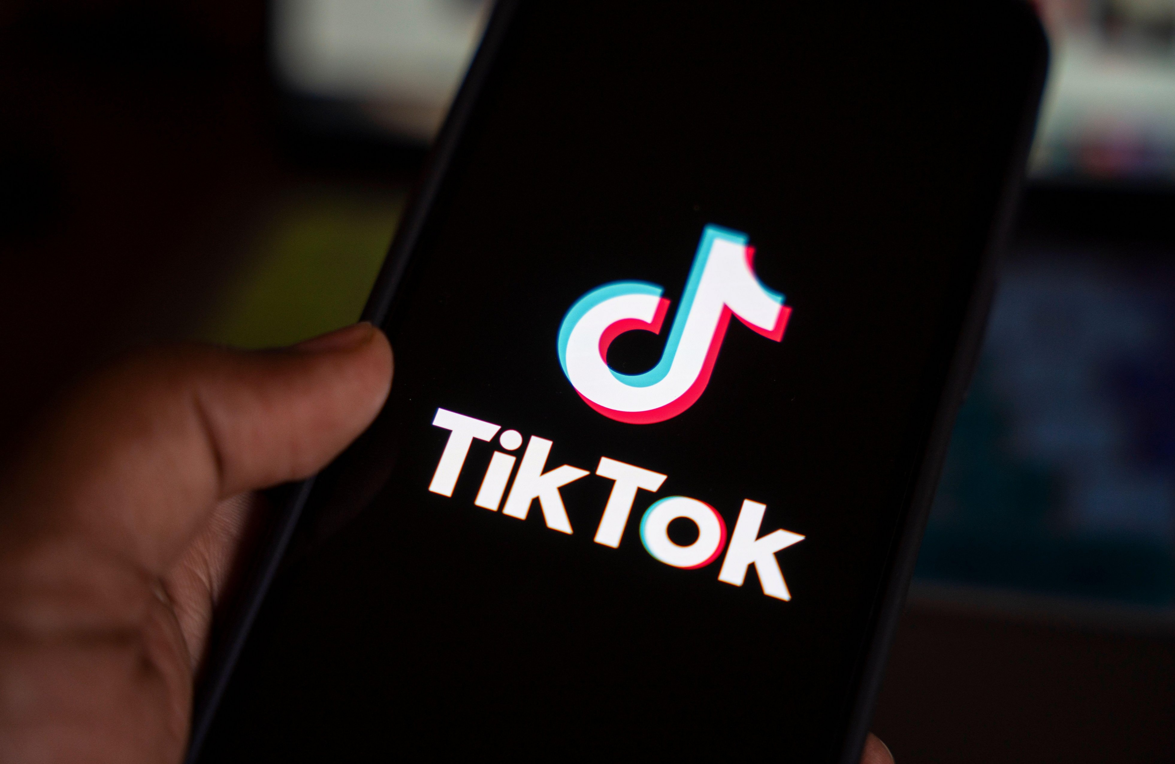 TikTok logo on a phone screen.