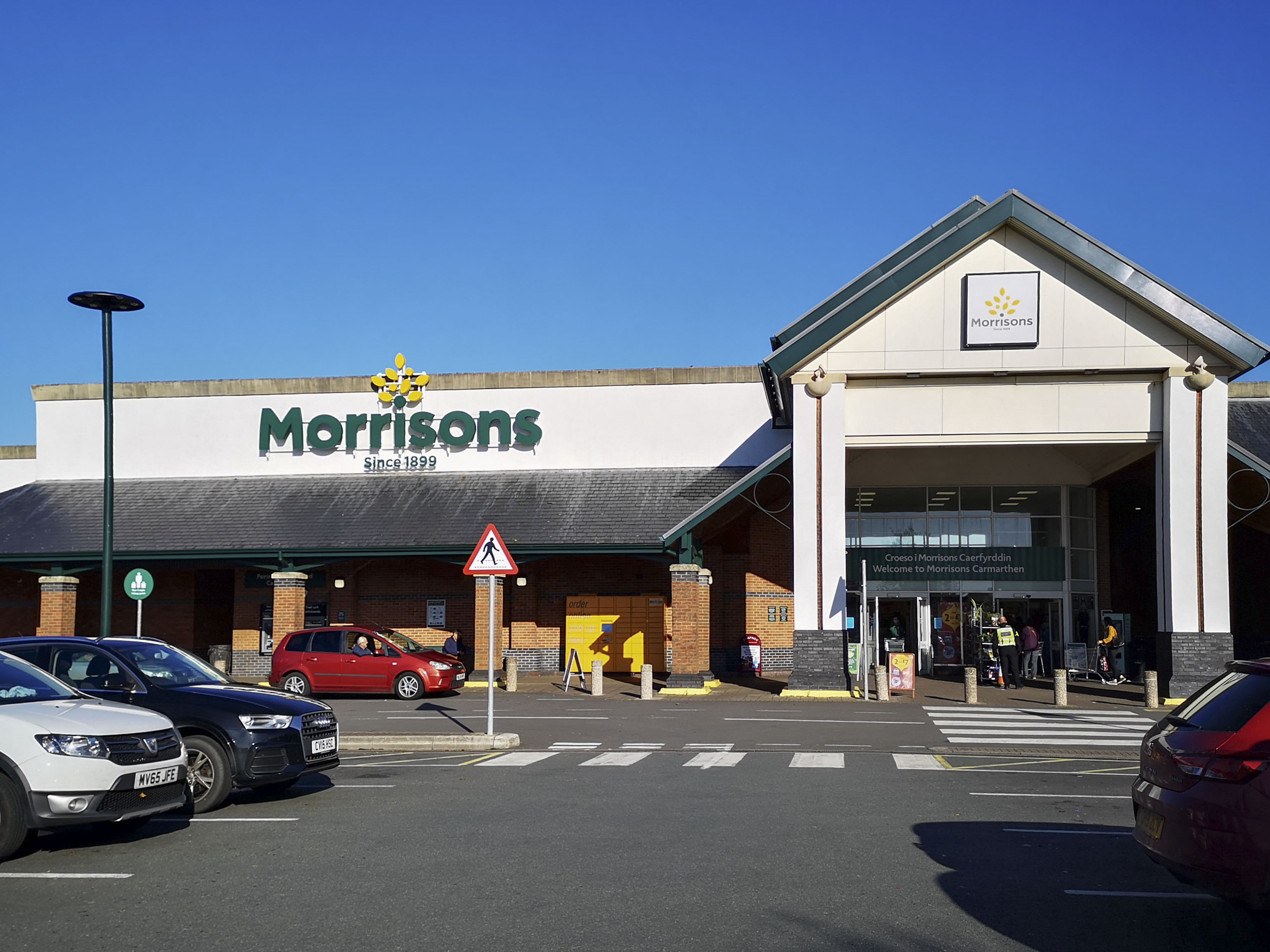 Exterior of a Morrisons supermarket.