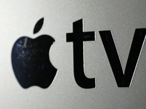 FILE - The logo for an Apple TV converter is seen on Oct. 6, 2010, in New York.