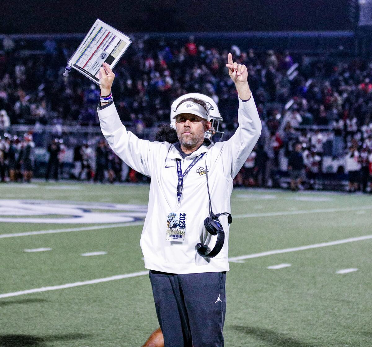 St. John Bosco coach Jason Negro.