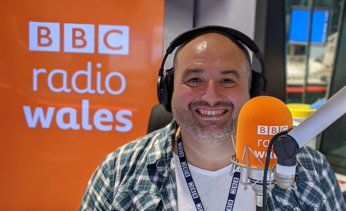 Wynne Evans at BBC Radio Wales.