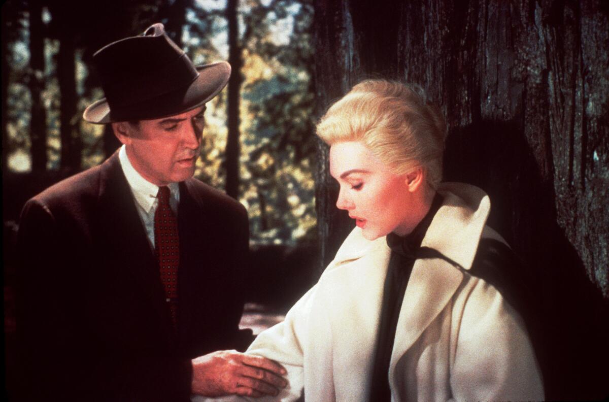 "Vertigo," starring James Stewart and Kim Novak, screens for one week starting Friday at the Vista.