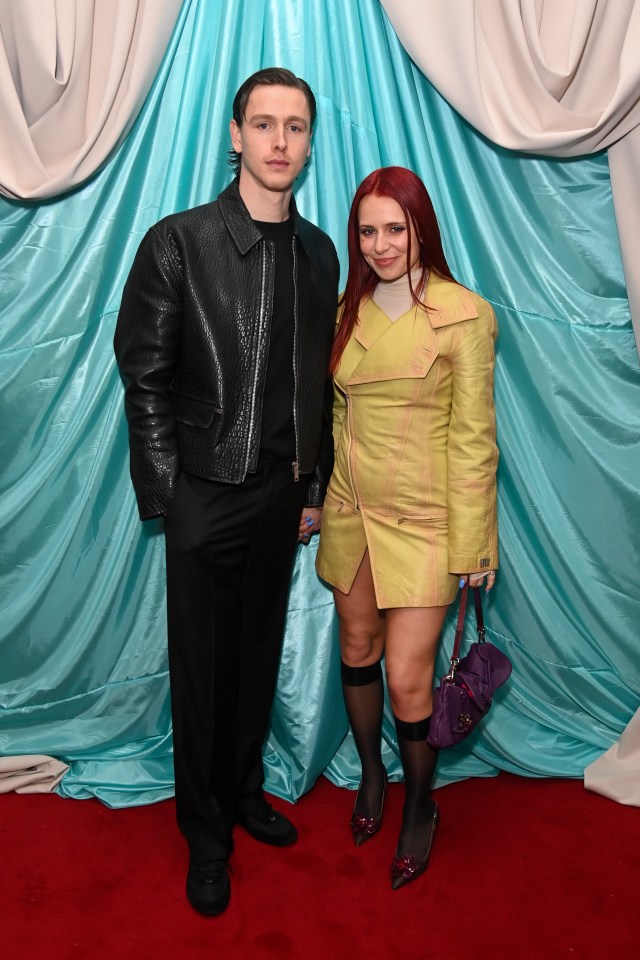 Harris Dickinson and Rose Gray at a fashion and film event.