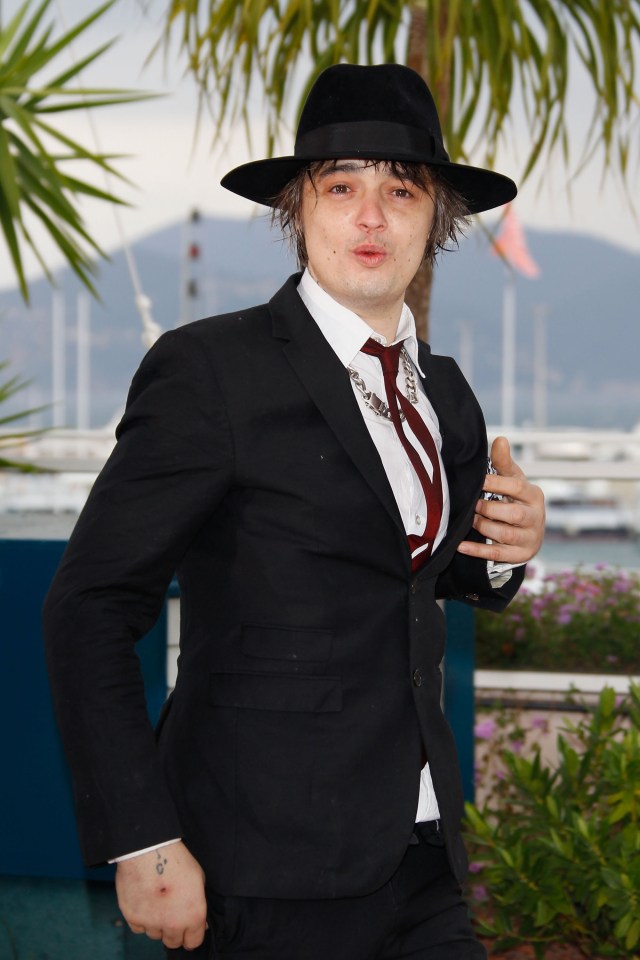 Pete Doherty at the Cannes Film Festival.