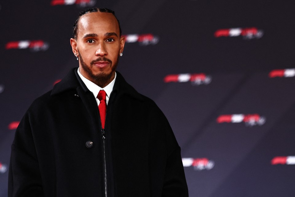 Lewis Hamilton at the Formula One 2025 season launch.