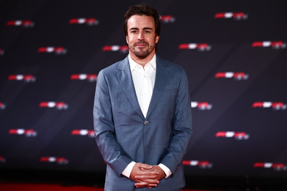 Fernando Alonso at the Formula One 2025 season launch.