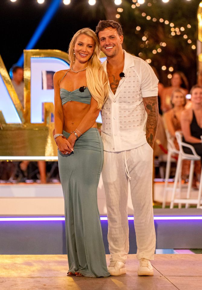 Grace Jackson and Luca Bish at the Love Island: All Stars finale.