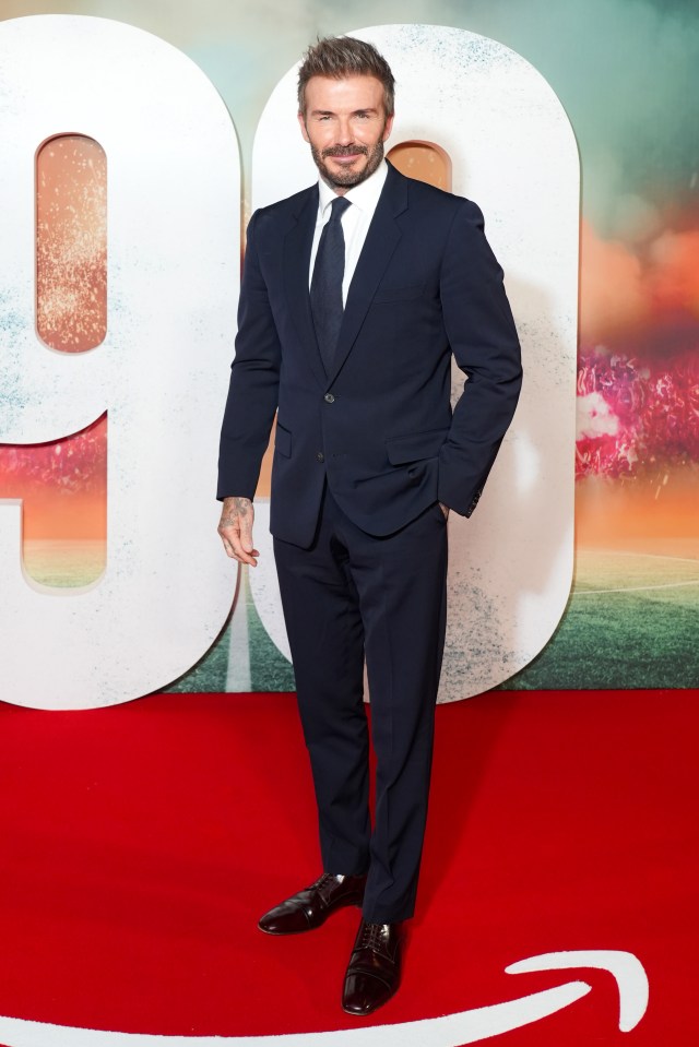 David Beckham at the "99" World Premiere.