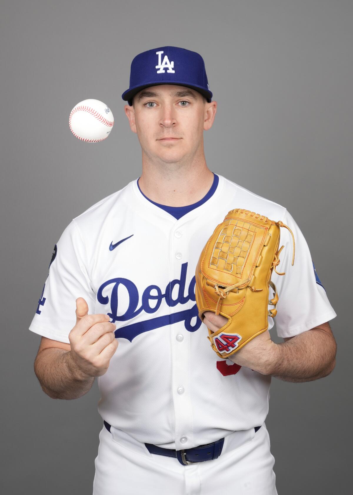 Dodgers reliever Evan Phillips portrait.