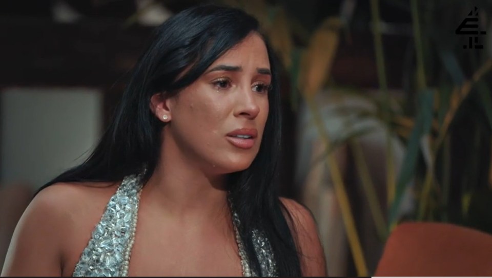 Lacey crying at the MAFS reunion.