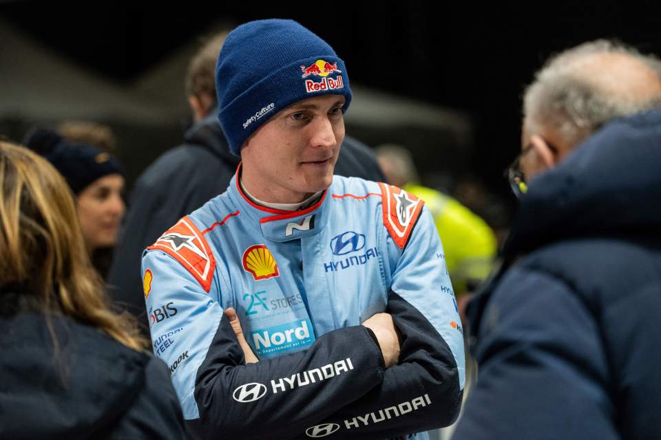 Adrien Fourmaux, Hyundai Shell Mobis World Rally Team driver, at Rally Sweden.