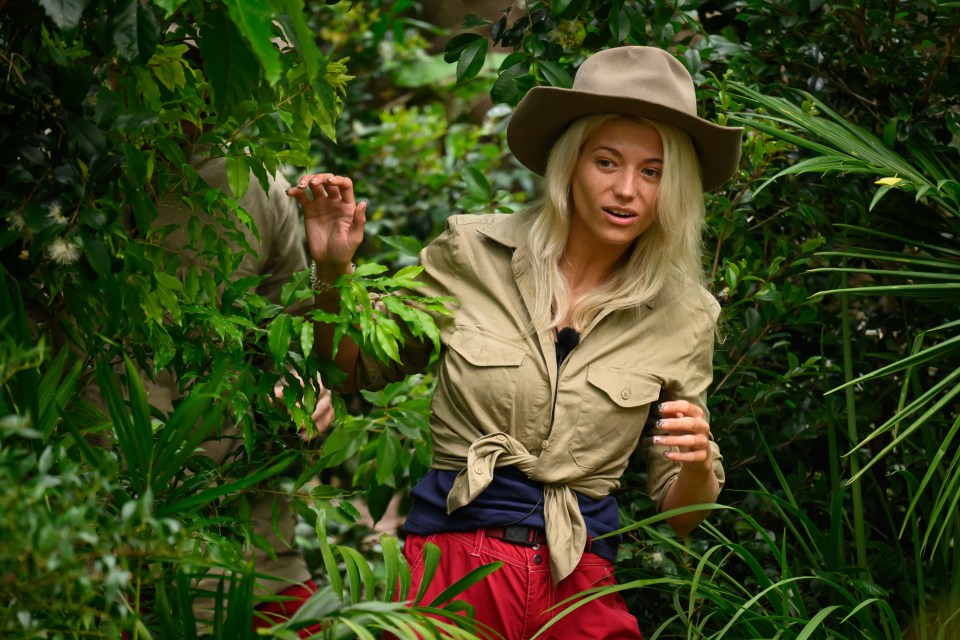 Danielle Harold in I'm a Celebrity...Get Me Out of Here!  jungle setting.