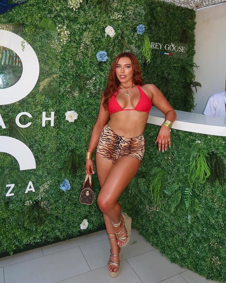 Erica Roberts at a Rey Goose Beach Club event.