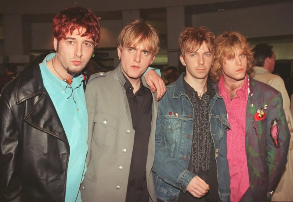 Photo of the band Mansun at the Brit Awards.