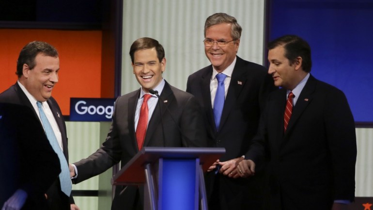 Chris Christie, Marco Rubio, Jeb Bush, Ted Cruz