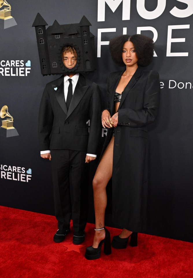 Jaden and Willow Smith at the Grammy Awards.