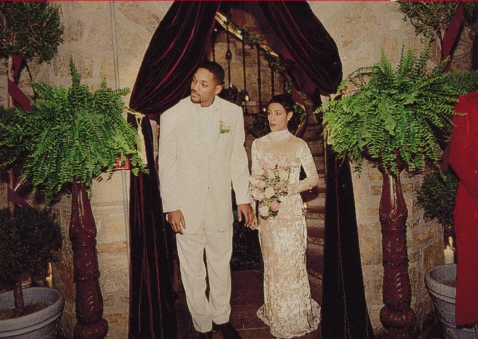 Will and Jada Pinkett Smith on their wedding day.