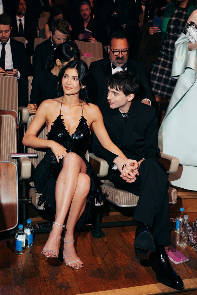 Kylie Jenner and Timothée Chalamet at the EE BAFTA Film Awards.