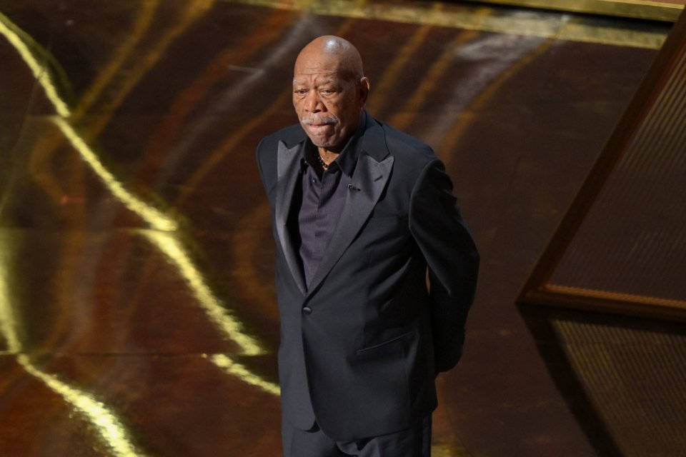 Morgan Freeman at the 97th Annual Academy Awards.